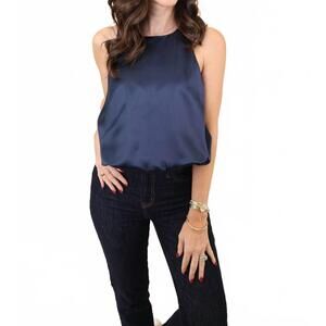 NEW DÈLUC leonard sleeveless top in blue